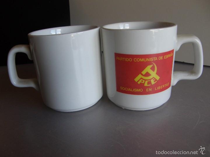 Coleccionismo: Taza jarra del Partido Comunista de España de la marca PONTESA. - Foto 3 - 57187564