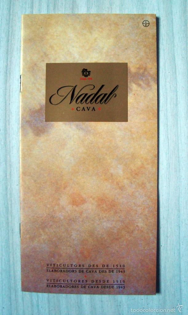Coleccionismo: Antiguo programa, folleto, bodegas cava Nadal