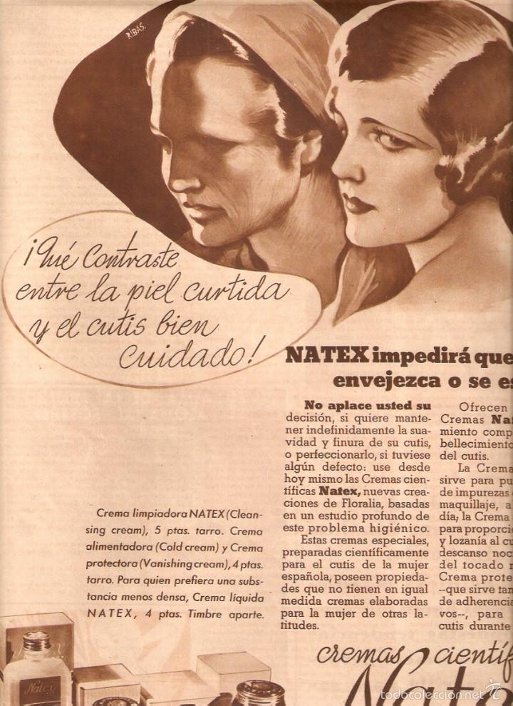 Collezionismo: A&Ntilde;OS 30 RECORTE PRENSA PUBLICIDAD CREMAS CIENTIFICAS NATEX CUTIS FLORALIA MADRID CREMA LIMPIADORA
