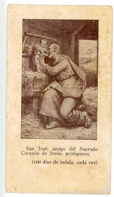 Coleccionismo: ANTIGUA ESTAMPA RELIGIOSA  SAN JOS&Eacute; Y NI&Ntilde;O JES&Uacute;S. SEGUNDO DOLOR Y GOZO