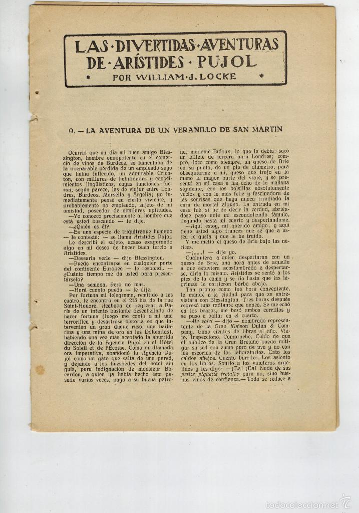 Collezionismo: A&Ntilde;O1925 RELATO LAS DIVERTIDAS AVENTURAS DE ARISTIDES PUJOL WILLIAM LOCKE LONGORIA DIBUJO ILUSTRACION