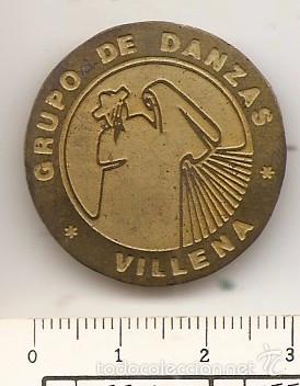 Coleccionismo: Villena. Grupo de danzas. Coros y danzas. Placa