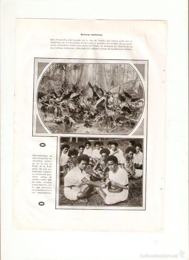 Collezionismo: A&Ntilde;O 1925 FOTOGRAFIA SANCHEZ CATALA BELLEZAS DE TAHITI MUSICA PIANO INDIGENA ISLA FIDGI INSTRUMENTO