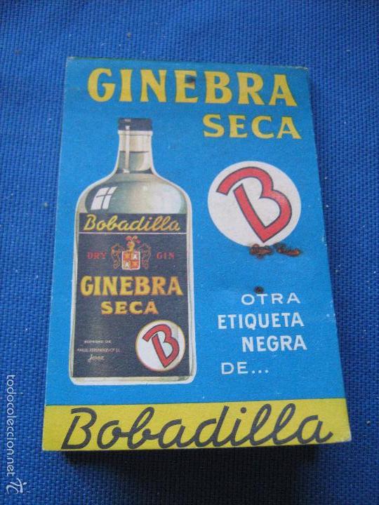 Coleccionismo: LIBRETA COMPLETA DE GINEBRA SECA Y BRANDY 103 DE BOBADILLA Y CIA - JEREZ