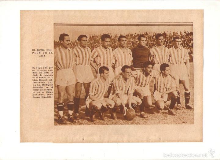 Collezionismo: A&Ntilde;O 1935 DEPORTES EQUIPO FUTBOL BETIS CAMPEON DE LIGA BENDICION BANDERA JUVENTUD CATOLICA OBRERA
