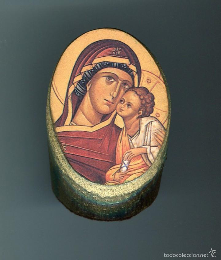 Coleccionismo: ORNAMENTO RELIGIOSO IMAGEN VIRGEN MARIA CON EL NI&Ntilde;O JESUS