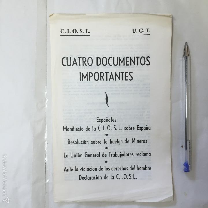 Coleccionismo: UGT U.G.T. CIOSOL C.I.O.S.L. PANFLETO PASQUIN 8 PAGINAS 1958