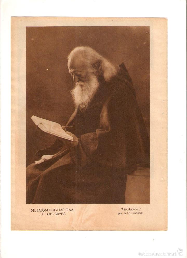 Sammelleidenschaft Papier: A&Ntilde;O 1934 RECORTE PRENSA FOTOGRAFIA ARTISTICA MEDITACION JULIO JIMENEZ SALON INTERANCIONAL FOTOGRAFIA