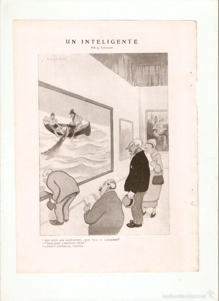 Sammelleidenschaft Papier: A&Ntilde;O 1926 RECORTE PRENSA HUMOR CHISTE COMIC UN INTELIGENTE XAURADO DIBUJO CARICATURA