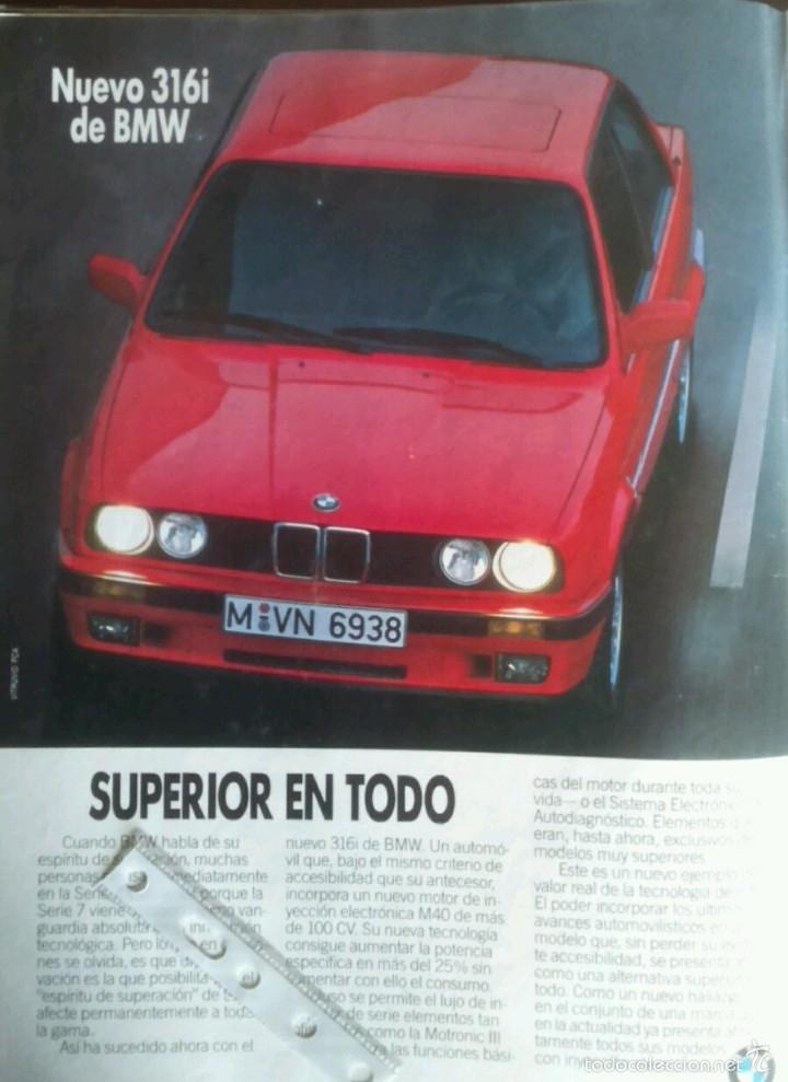 Coleccionismo: Publicidad automovil Bmw 316 de 1988