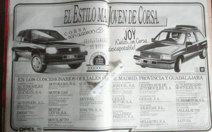 Coleccionismo: Publicidad automovil Opel Corsa Don Algod&oacute;n y Joy de 1989