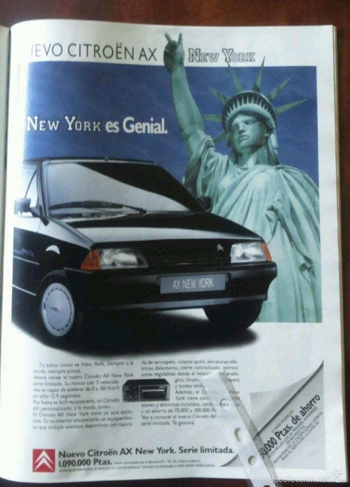 Coleccionismo: Publicidad automovil Citroen Ax New York de 1990