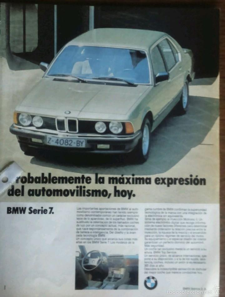 Collecting: Publicidad automovil Bmw Serie 7 de 1985