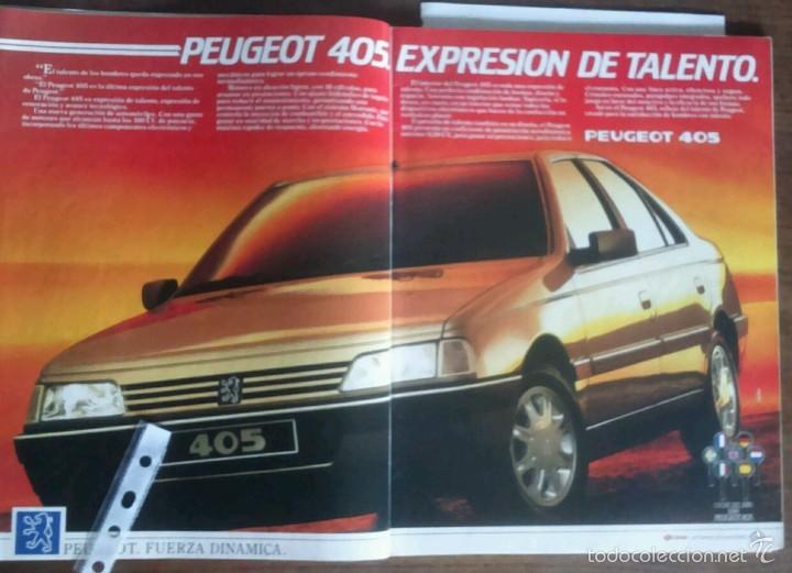 Coleccionismo: Publicidad automovil Peugeot 405 de 1988