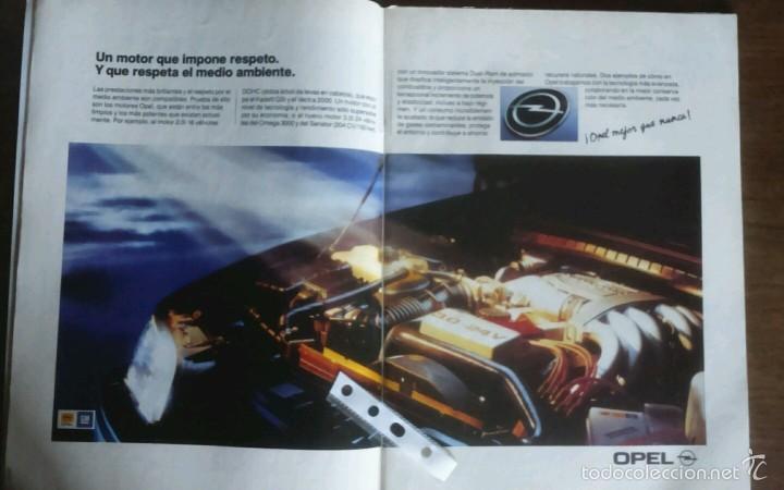 Collecting: Publicidad automovil Opel Motor 3.0 24 V del Opel Omega de 1991