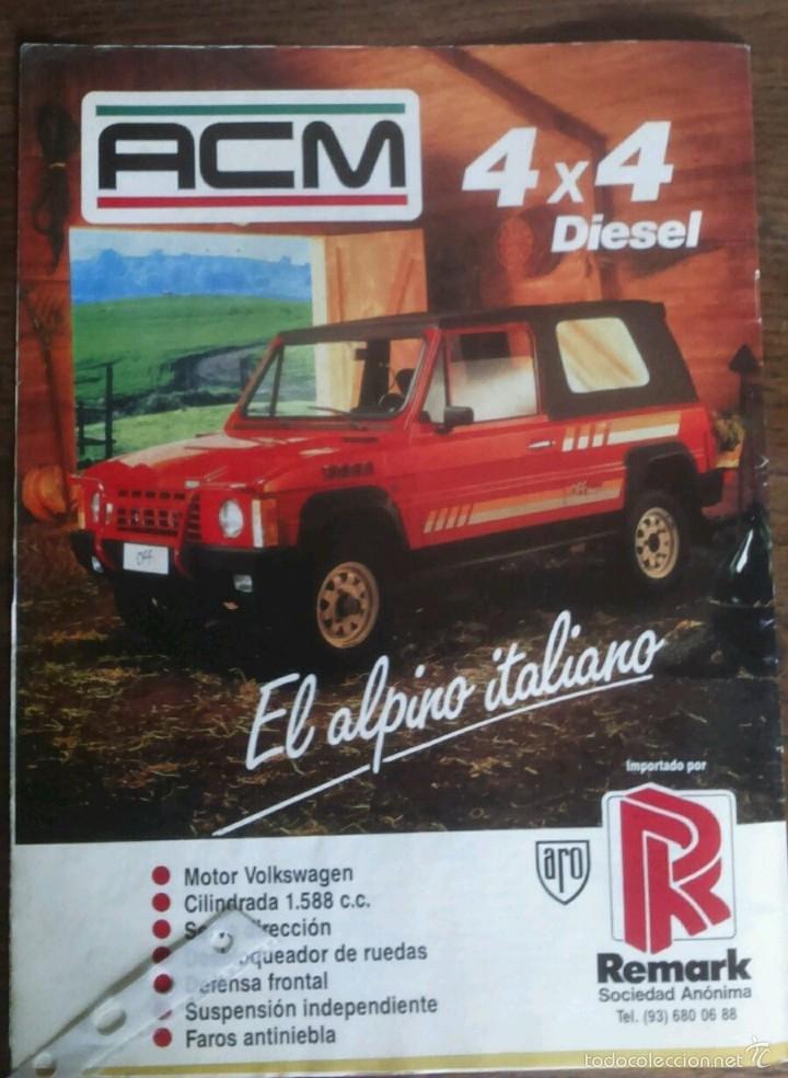 Collecting: Publicidad automovil Todoterreno ACM De 1991