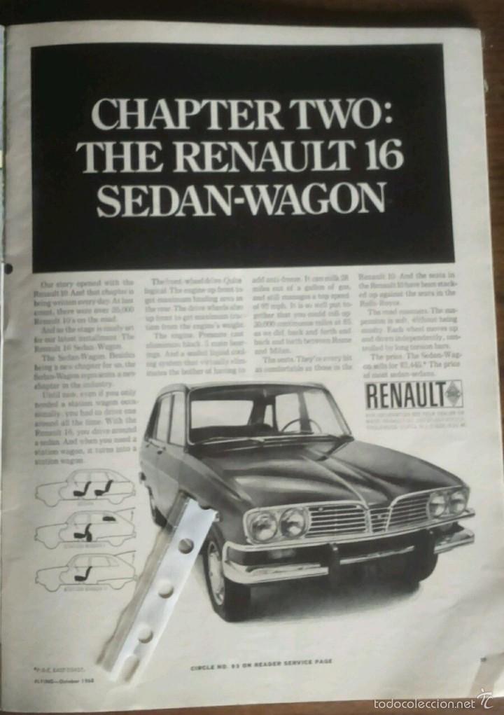 Coleccionismo: Publicidad automovil Renault 16 de 1968