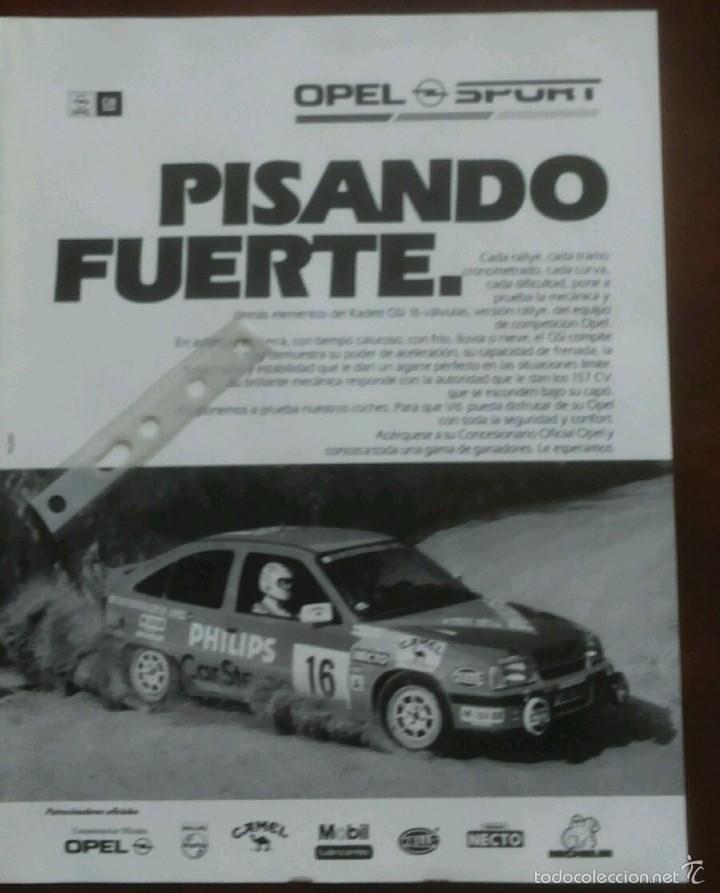Coleccionismo: Publicidad automovil Opel Kadett GSI Rallye