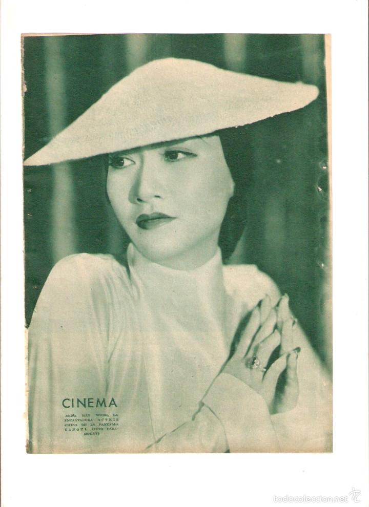 Sammelleidenschaft Papier: A&Ntilde;O 1934 RECORTE PRENSA CINE FOTOGRAFIA ACTRIZ NORA MAY ARTISTA CINEMATOGRAFICA