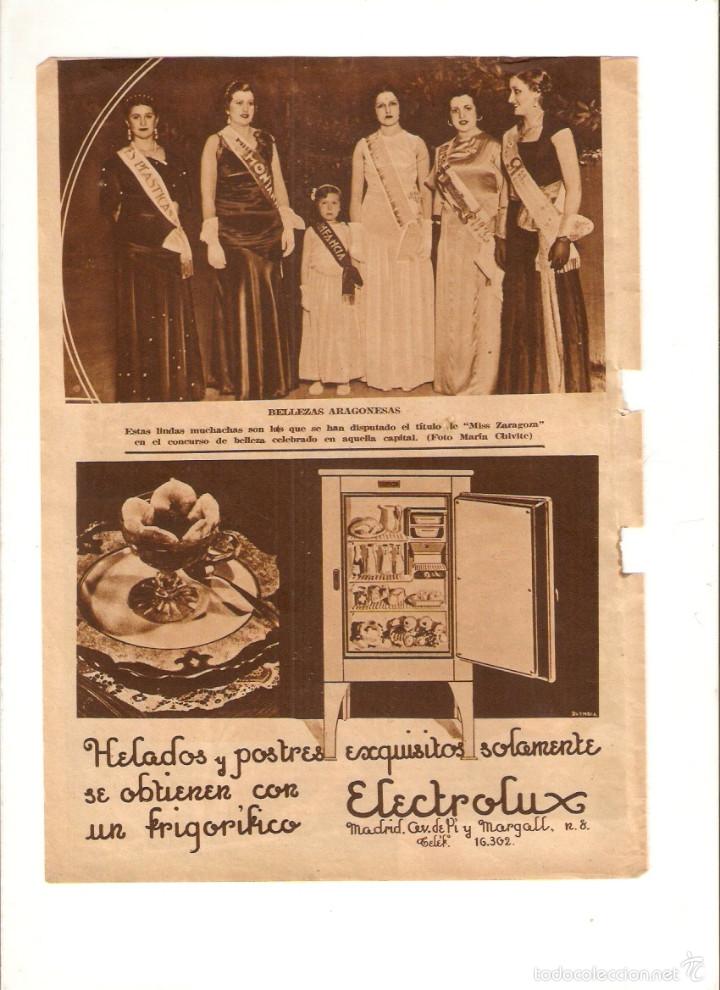 Collezionismo: A&Ntilde;O 1935 RECORTE PRENSA PUBLICIDAD ELECTRODOMESTICOS NEVERA FRIGORIFICO ELECTROLUX
