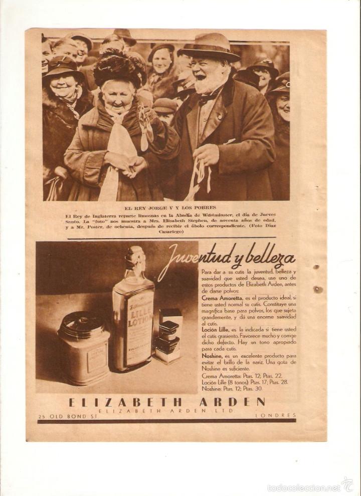 Collezionismo: A&Ntilde;O 1935 RECORTE PRENSA PUBLICIDAD COSMETICA PRODUCTOS BELLEZA ELIZABETH ARDEN