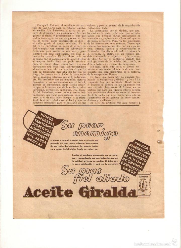 Collezionismo: A&Ntilde;O 1935 RECORTE PRENSA PUBLICIDAD ACEITE GIRALDA