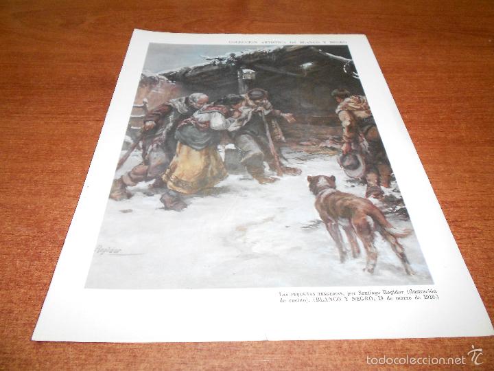 Coleccionismo: ILUSTRACI&Oacute;N DE SANTIAGO REGIDOR: L&Aacute;MINA COLECCI&Oacute;N ART&Iacute;STICA DE BLANCO Y NEGRO 1958