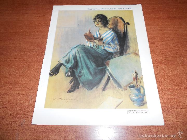 Coleccionismo: ILUSTRACI&Oacute;N DE V. CARRERES: L&Aacute;MINA COLECCI&Oacute;N ART&Iacute;STICA DE BLANCO Y NEGRO 1958