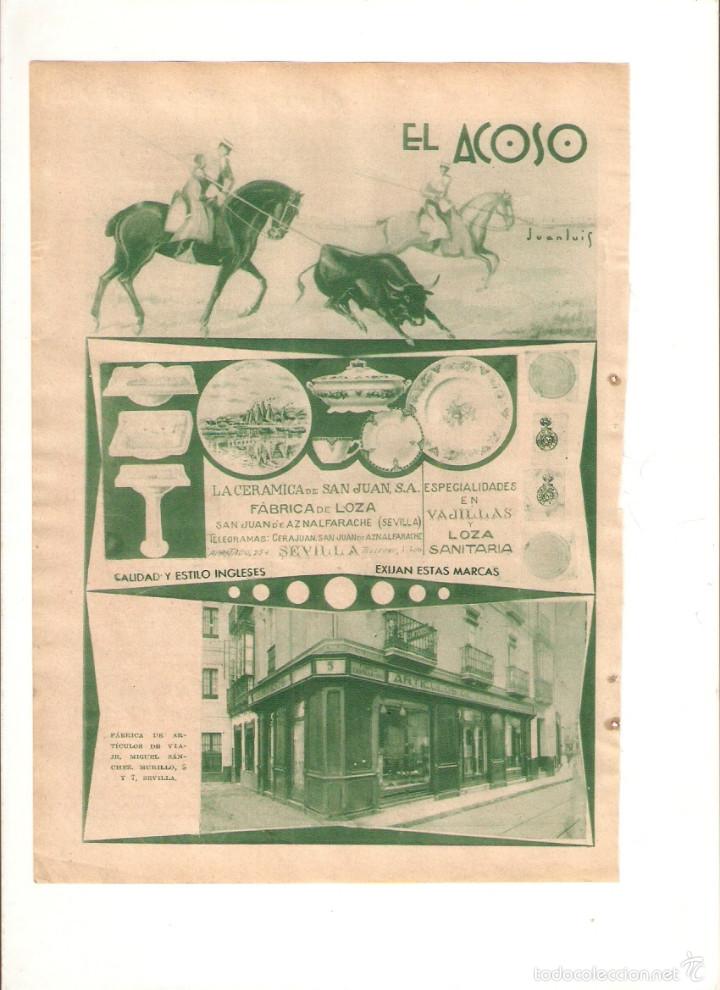 Collezionismo: A&Ntilde;O 1934 RECORTE PRENSA PUBLICIDAD SEVILLA CERAMICA DE SAN JUAN DE AZNALFARACHE LOZA