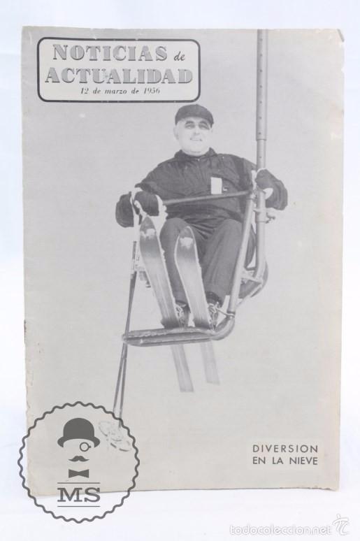Coleccionismo: Publicaci&oacute;n de la Embajada de EEUU - Noticias de Actualidad N&ordm; 10, A&ntilde;o 1956 - Esqu&iacute;, Capitalismo...
