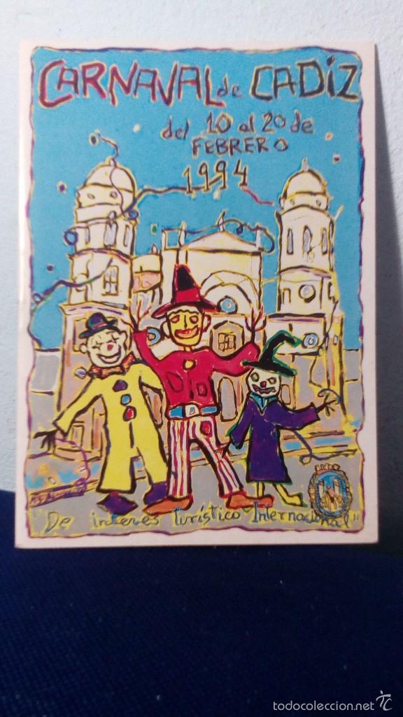 Coleccionismo: PROGRAMA CARNAVAL DE CADIZ 1994 / BUEN ESTADO