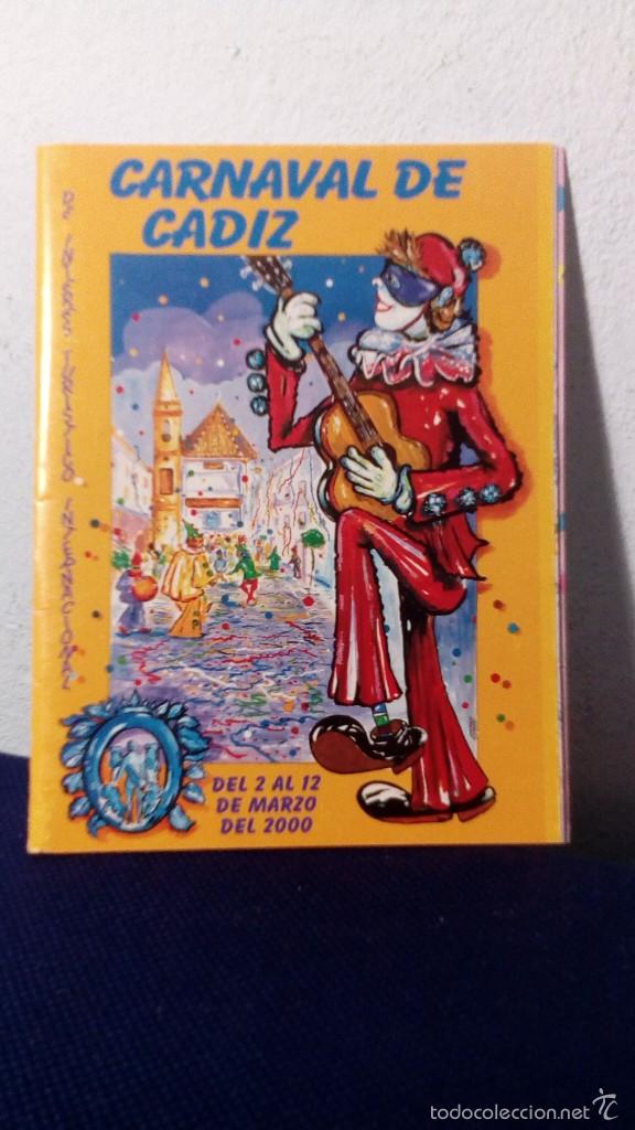 Coleccionismo: PROGRAMA CARNAVAL DE CADIZ 2000 / BUEN ESTADO