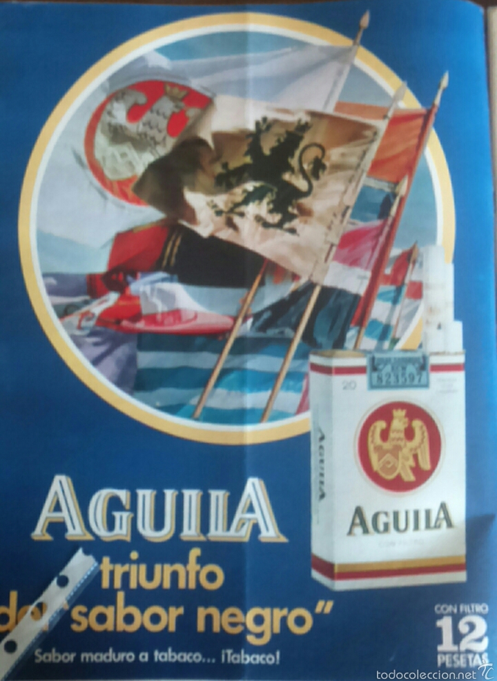 Coleccionismo: Publicidad tabaco &Aacute;guila de Espa&ntilde;a de 1970