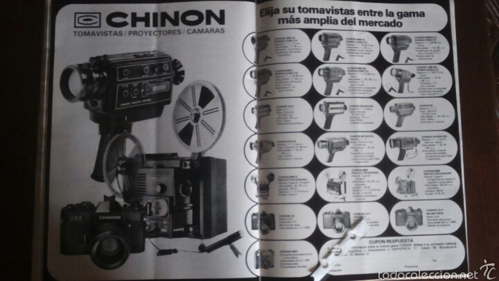 Collecting: Publicidad Tomavistas Proyectores C&aacute;maras Chinon de 1976