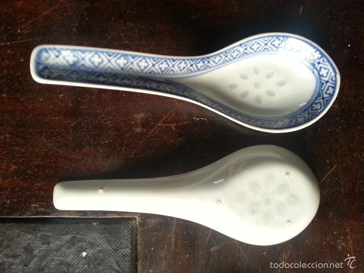 Colecionismo: Cuchara O CUCHARILLA China O JAPONESA de porcelana O CERAMICA