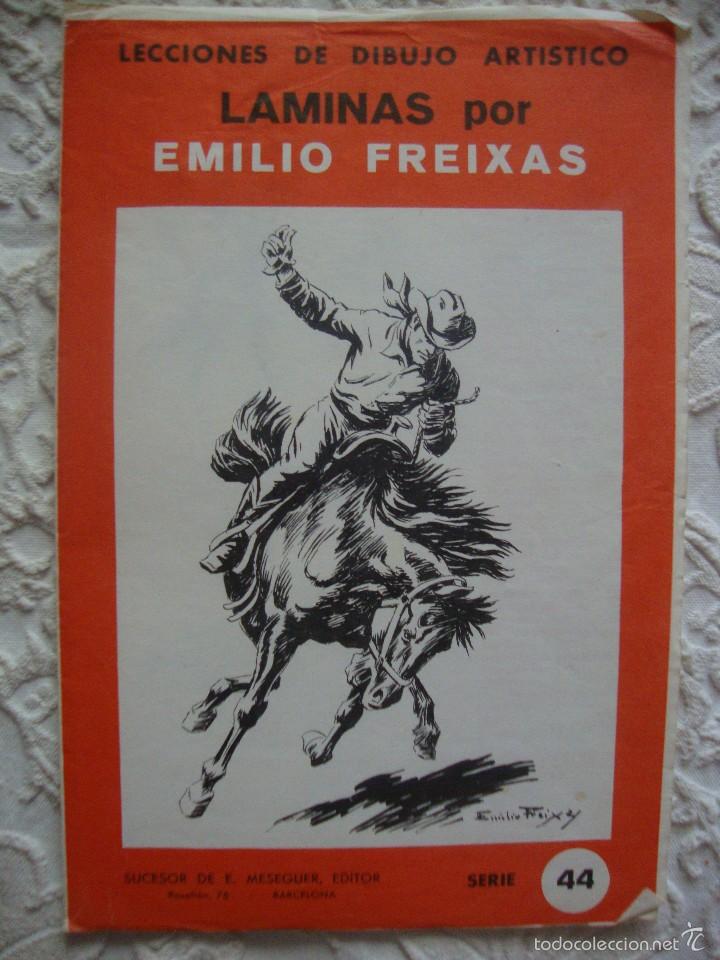 Coleccionismo: L&Aacute;MINAS POR EMILIO FREIXAS. LECCIONES DE DIBUJO ART&Iacute;STICO. N&ordm; 44 CABALLOS. A&Ntilde;O 1964