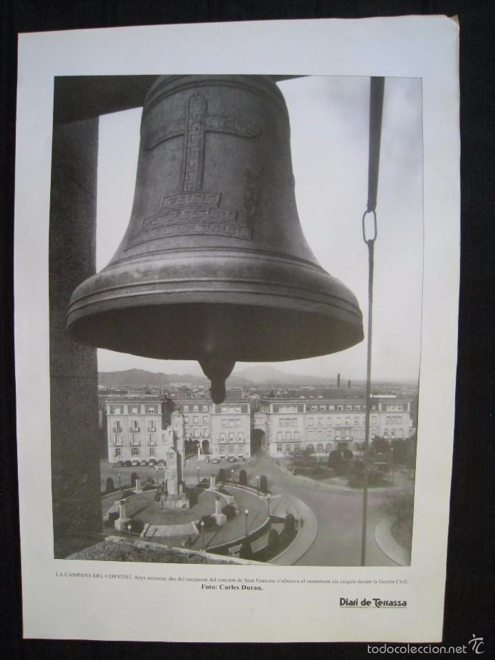 Coleccionismo: LAMINA DIARI DE TERRASSA - LA CAMPANA DEL CONVENT, ANYS SEIXANTA - FOTO DE CARLES DURAN.