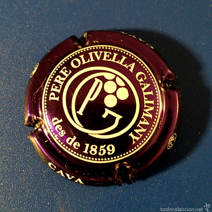 Coleccionismo: Chapa CHAMPAN O CAVA - PERE OLIVELLA GALIMANY ? DES DE 1859