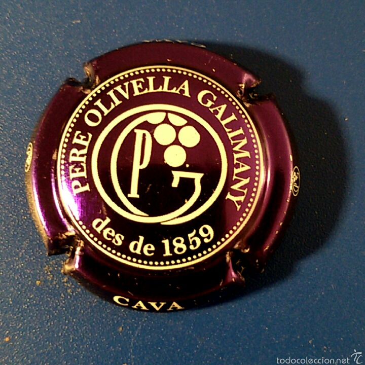Coleccionismo: Chapa CHAMPAN O CAVA - PERE OLIVELLA GALIMANY - DES DE 1859