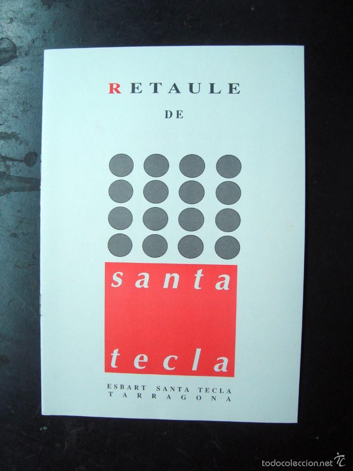 Coleccionismo: Folleto programa, esbart santa tecla 25 anys, retaule de santa tecla 1996 - tarragona