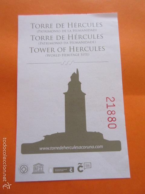 Coleccionismo: ENTRADA TORRE DE HERCULES LA CORU&Ntilde;A