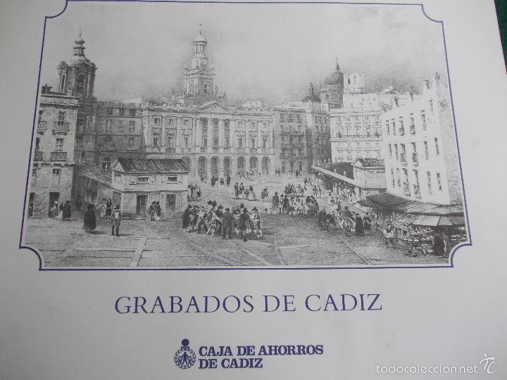 Collezionismo: Lote 4 grabados de C&aacute;diz