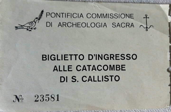 Coleccionismo: Entrada Catacumbas de S. Callisto - Foto 1