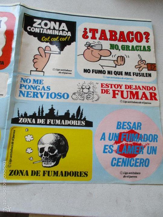 Coleccionismo: 12 PEGATINAS CON REFENCIAS AL TABACO - Foto 2