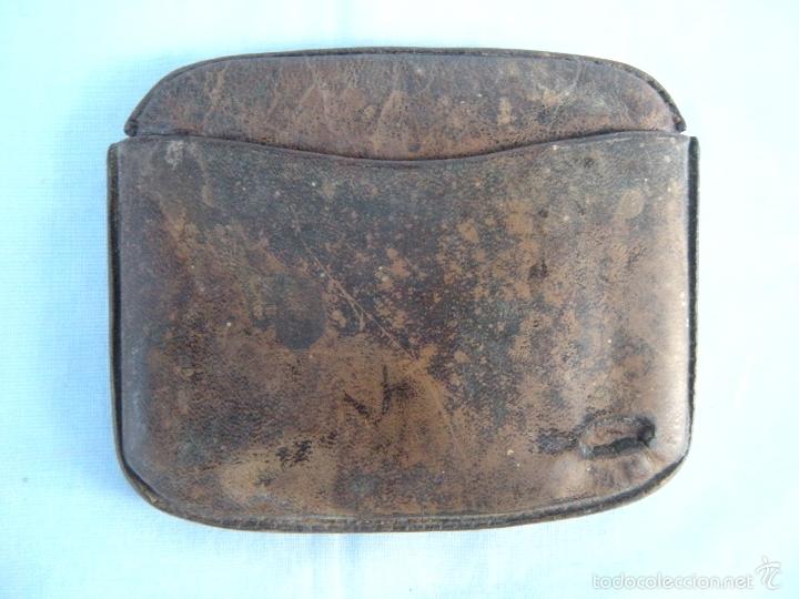 Coleccionismo: ANTIGUA PETACA DE CUERO PARA TABACO - Foto 2