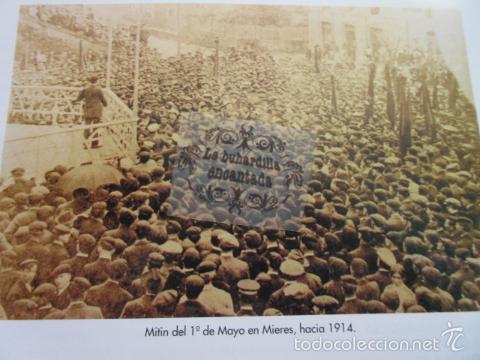 Coleccionismo: RECORTE FOTO - MITIN 1&ordm; DE MAYO DE MIERES  HACIA 1914