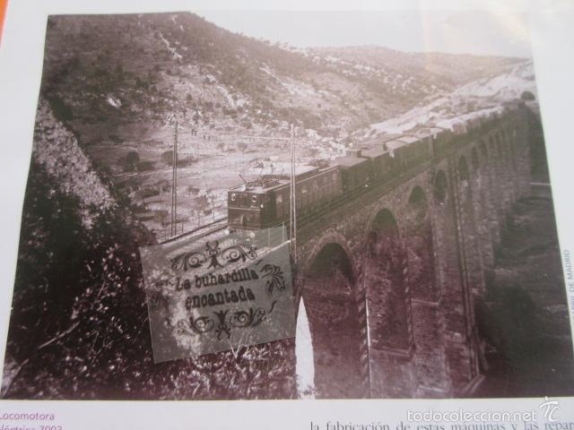 Coleccionismo: RECORTE FOTO - LOCOMOTORA ELECTRICA 7003 CERCA SAN SEBASTIAN HACIA 1943 - RENFE FERROCARRIL TREN