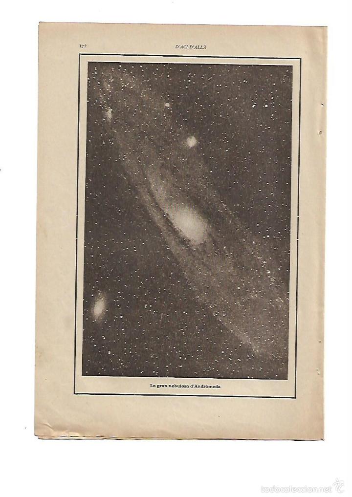 Sammelleidenschaft Papier: A&Ntilde;O 1918 RECORTE PRENSA ASTRONOMIA LA GRAN NEBULOS ANDROMEDA SOCIEDAD ASTRONOMICA DE ESPA&Ntilde;A AMERICA