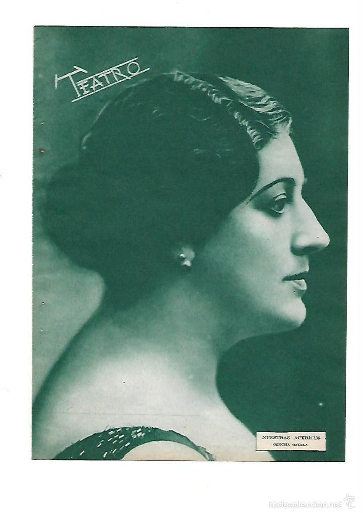 Sammelleidenschaft Papier: A&Ntilde;O 1934 RECORTE PRENSA TEATRO FOTOGRAFIA ACTRIZ CONCHA CATALA