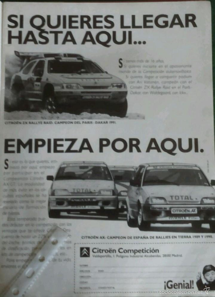 Collecting: Publicidad automovil Citroen Ax y Zx de 1991 Rallye Par&iacute;s Dakar y Espa&ntilde;a
